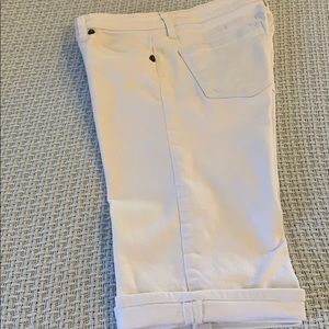White jeans shorts